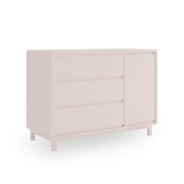 Cômoda de Bebê Nord Com Porta Rosa