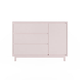 Cômoda de Bebê Nord Com Porta Rosa