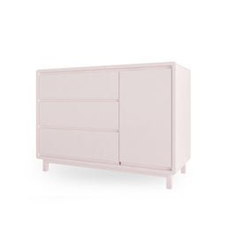 Cômoda de Bebê Nord Com Porta Rosa
