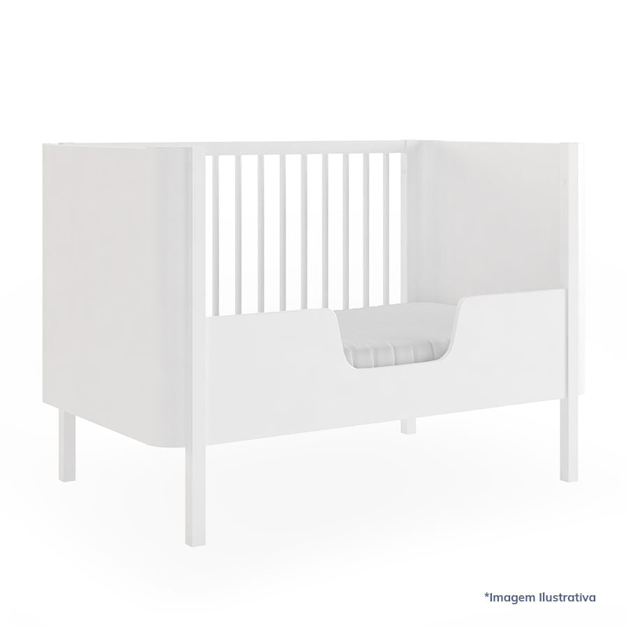 Meia Grade de Transformação Para Mini Cama Nord - Branco