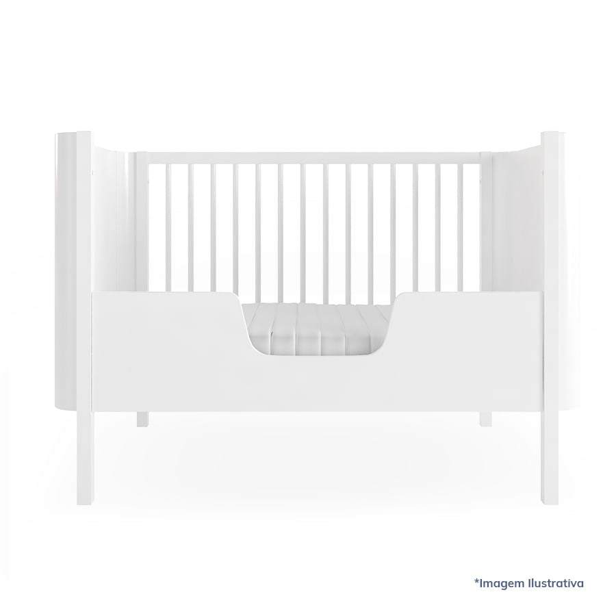 Meia Grade de Transformação Para Mini Cama Nord - Branco