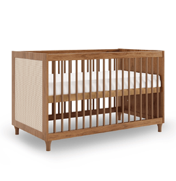 Berço Haus Nature Com Palha 3 em 1 - Freijó