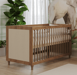 Berço Haus Nature Com Palha 3 em 1 - Freijó