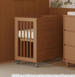 Berço Haus Nature  3 em 1 - Freijó