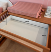 Cômoda de Bebê Haus Nature com Palha e 4 Gavetas  110cm - Freijó