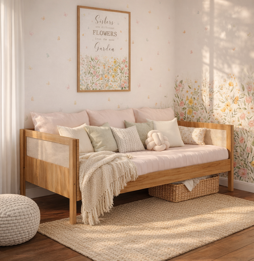 Cama Sofá Haus Nature com Palha 2 em 1 - Freijó