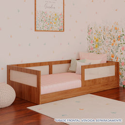 Cama Sofá Haus Nature com Palha 2 em 1 - Freijó