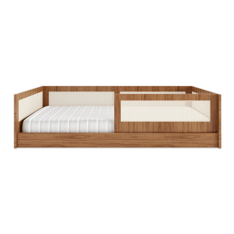 Cama Sofá Haus Nature com Palha 2 em 1 - Freijó