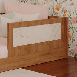 Grade Frontal Para Cama Haus Nature com Palha - Freijó
