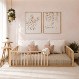 Cama Montessoriana Solteiro Fazenda - Carvalho