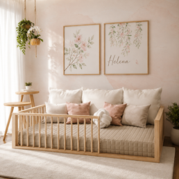 Cama Montessoriana Solteiro Fazenda - Carvalho