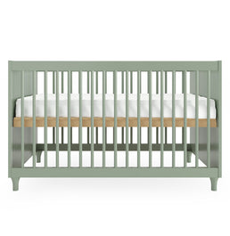 Berço Haus Nature Com Palha 3 em 1 - Verde Jardim