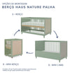 Berço Haus Nature Com Palha 3 em 1 - Verde Jardim