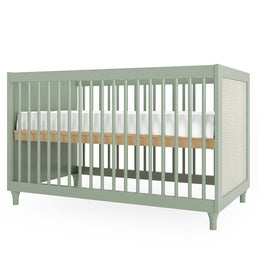 Berço Haus Nature Com Palha 3 em 1 - Verde Jardim