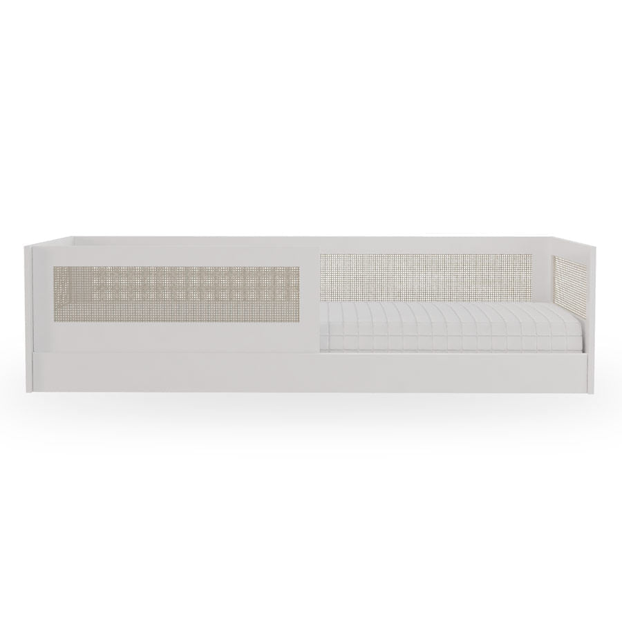 Cama Sofá Haus Nature Com Palha - Branco