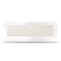 Grade Frontal Para Cama Haus Nature Com Palha - Branco