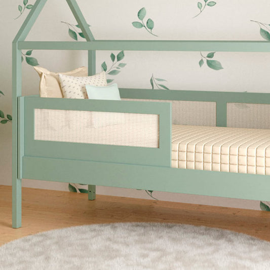 Grade Frontal Para Cama Haus Nature Com Palha - Verde Jardim