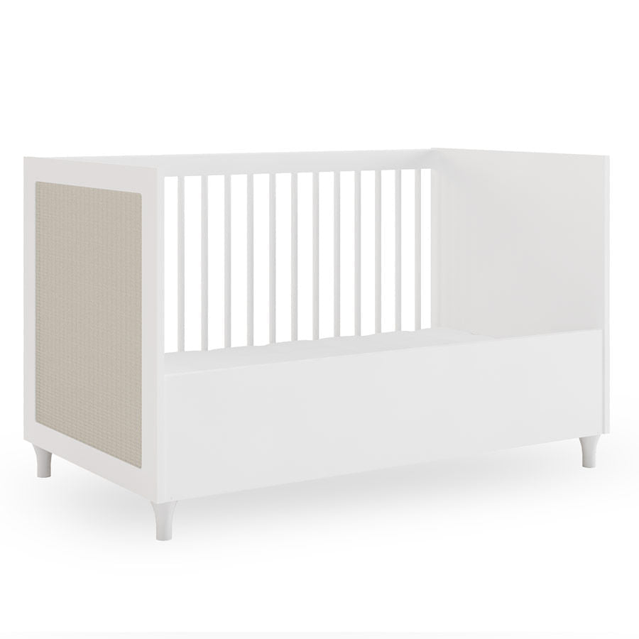 Grade Frontal de Transformação Para Mini Cama Haus Nature Com Palha - Branco