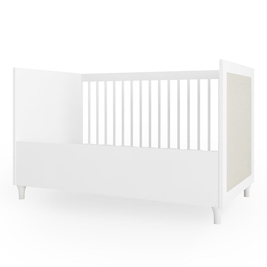 Grade Frontal de Transformação Para Mini Cama Haus Nature Com Palha - Branco