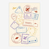 Quadro Infantil Selos de Viagem Colors - Vertical
