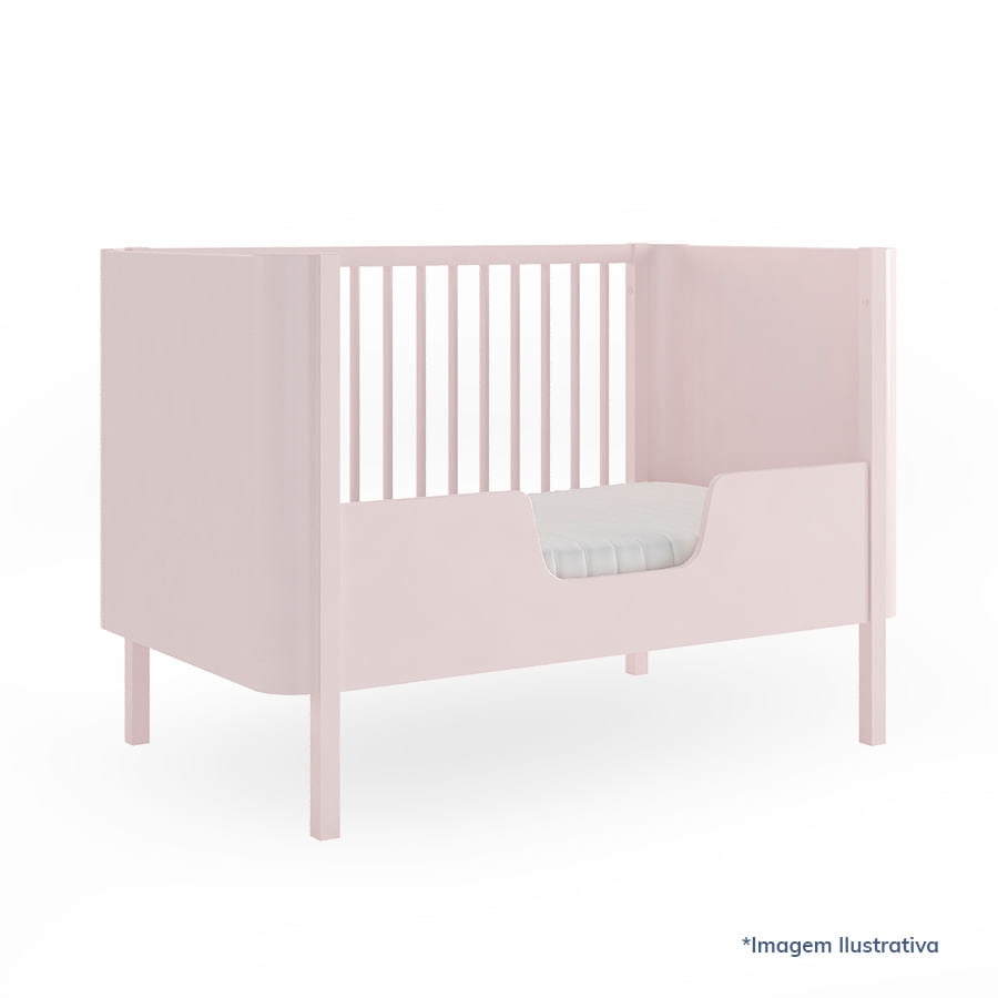 Meia Grade de Transformação Para Mini Cama Nord - Rosa