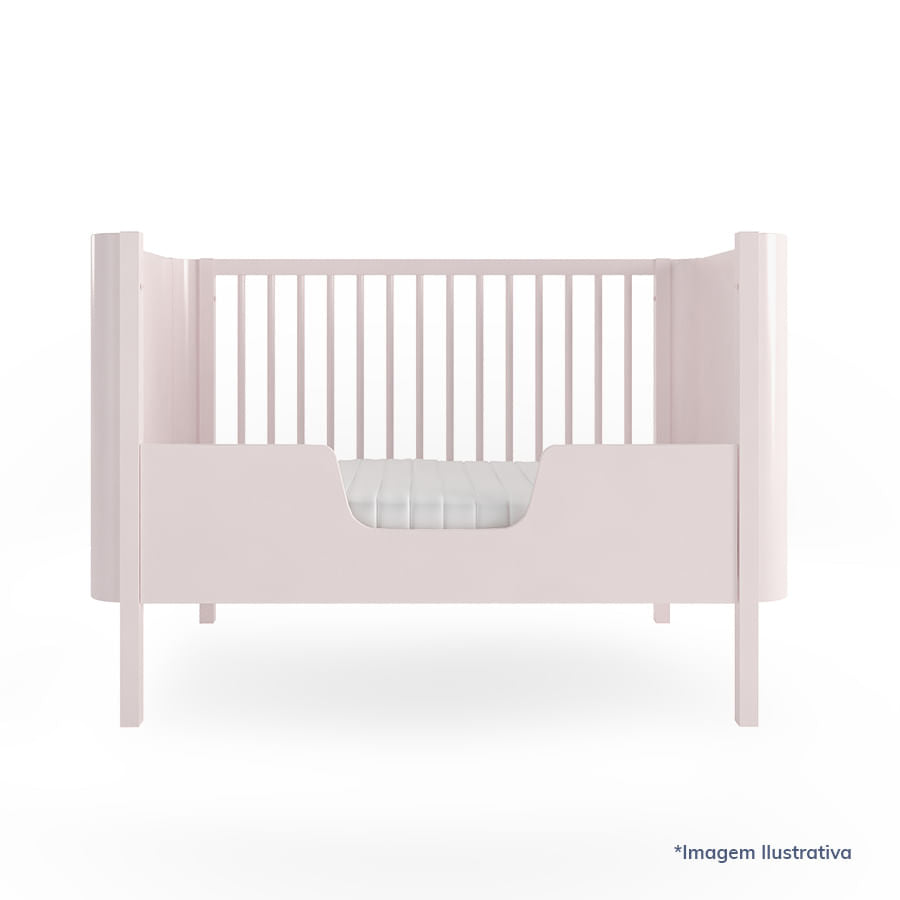 Meia Grade de Transformação Para Mini Cama Nord - Rosa
