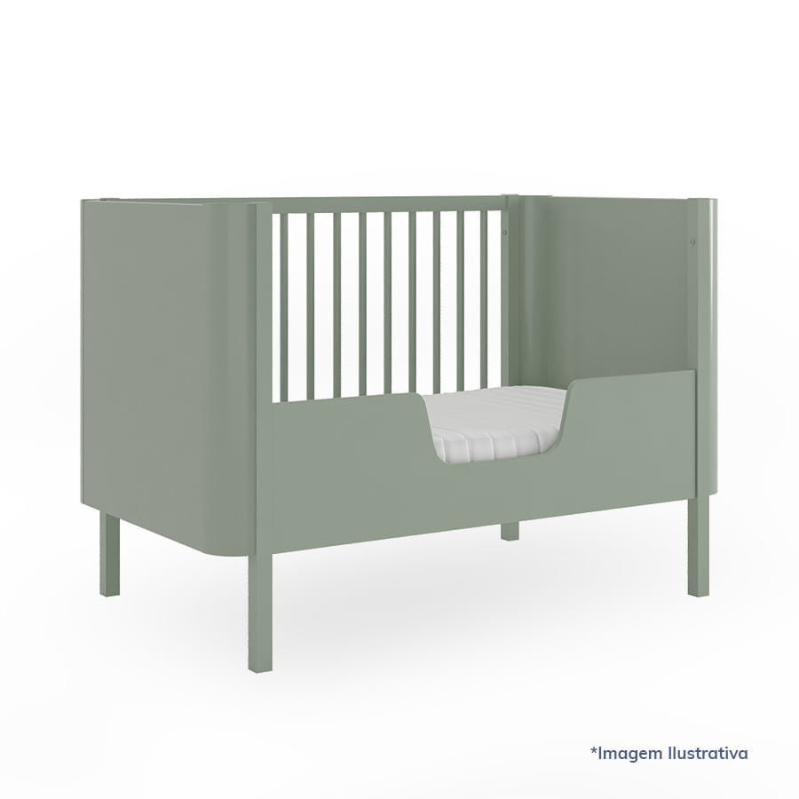 Meia Grade de Transformação Para Mini Cama Nord - Verde Jardim