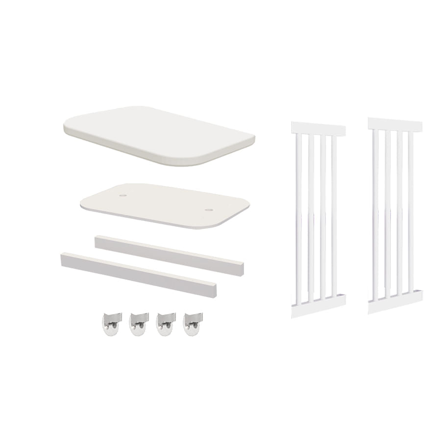 Kit de Transformação Para Mini Berço Nord Branco Old