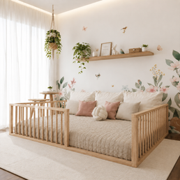 Cama Montessoriana Casal Fazenda - Carvalho