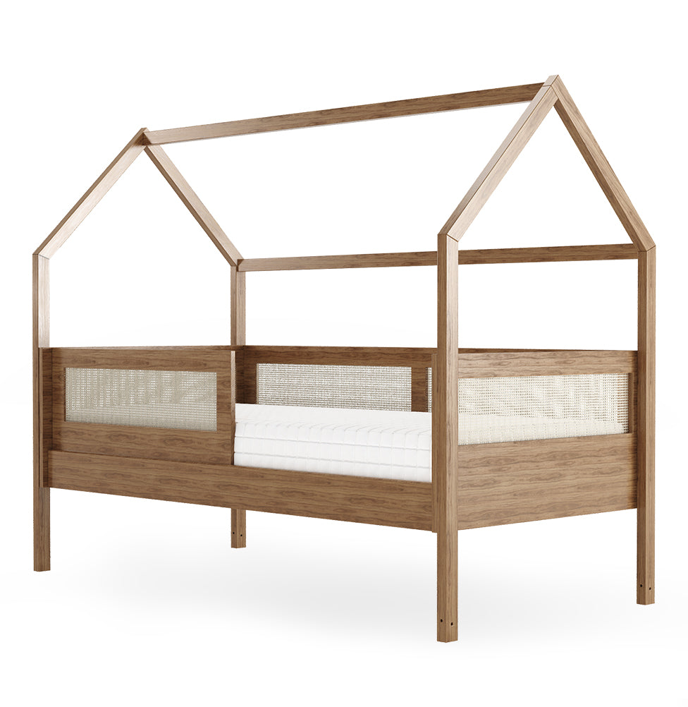 Cama Sofá Haus Nature Casinha Palha 2 em 1 - Freijó