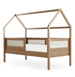 Cama Sofá Haus Nature Casinha Palha 2 em 1 - Freijó