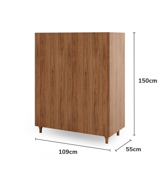 Roupeiro Haus Nature 2 Portas - Freijó