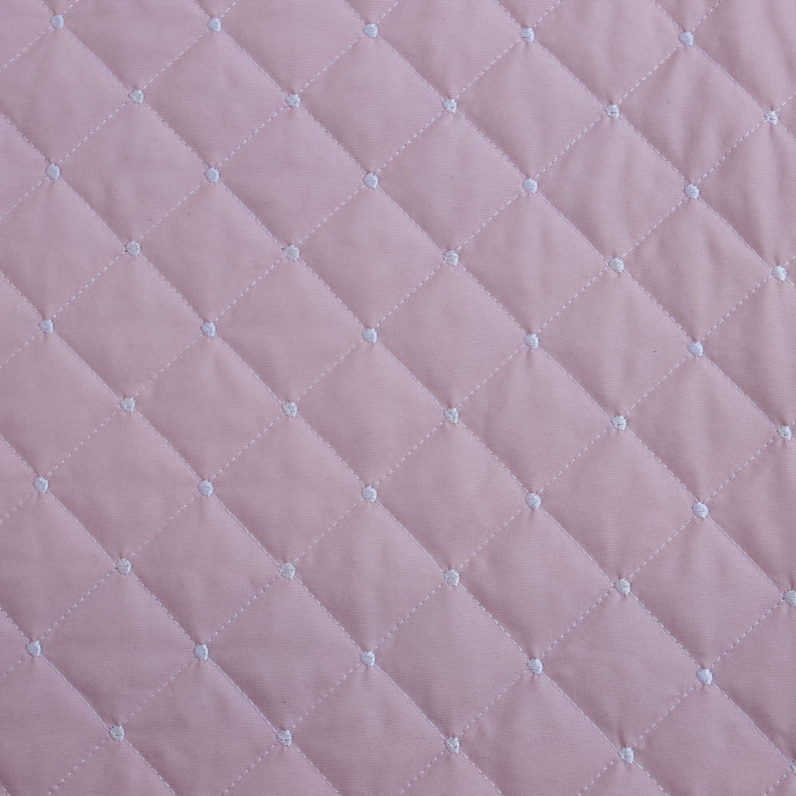 Capa de Almofada Quadradinho Poá 60cm x 40cm - Rosa Nuvem