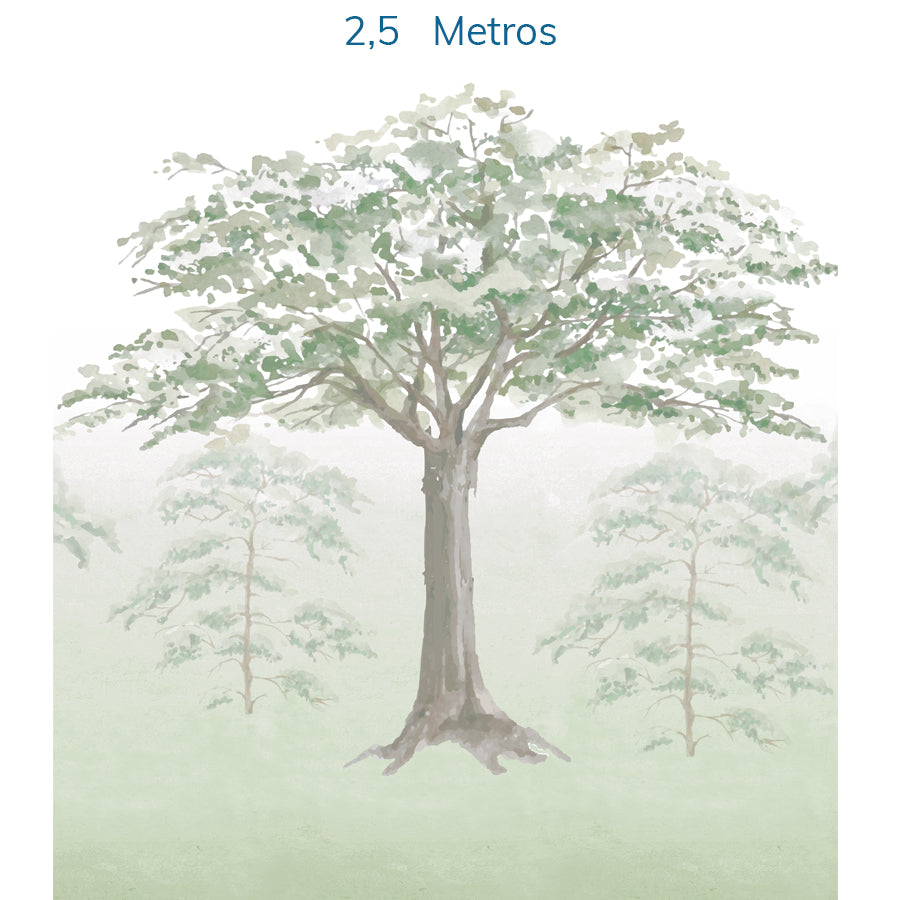 Papel de Parede Infantil Floresta Aquarelada - Mural