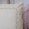 Capa de Almofada Linho Onda 50cm x 50cm - Rosa Nuvem