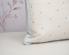 Capa de Almofada Linho Poá 60cm x 40cm - Azul Claro