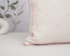 Almofada Retangular Linho Poá 45cm x 35cm - Rosa Nuvem