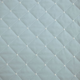 Colcha Com Elastico Para Berço Quadradinho Poá - Verde Malva