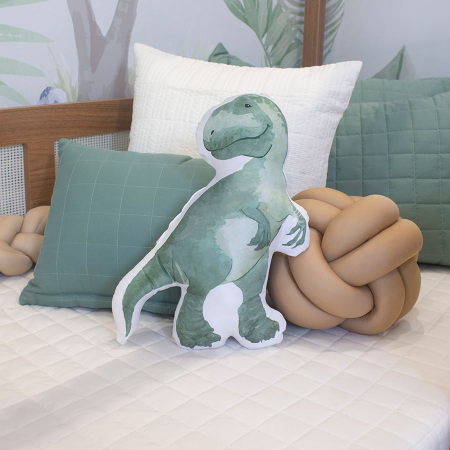 Almofada Infantil Formato Dino T-Rex