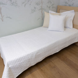 Kit Colcha Losango 2 Peças - Branco