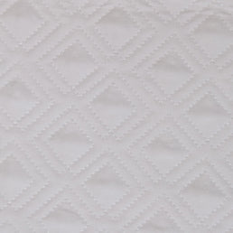 Colcha Solteiro Com Elástico Losango - Branco