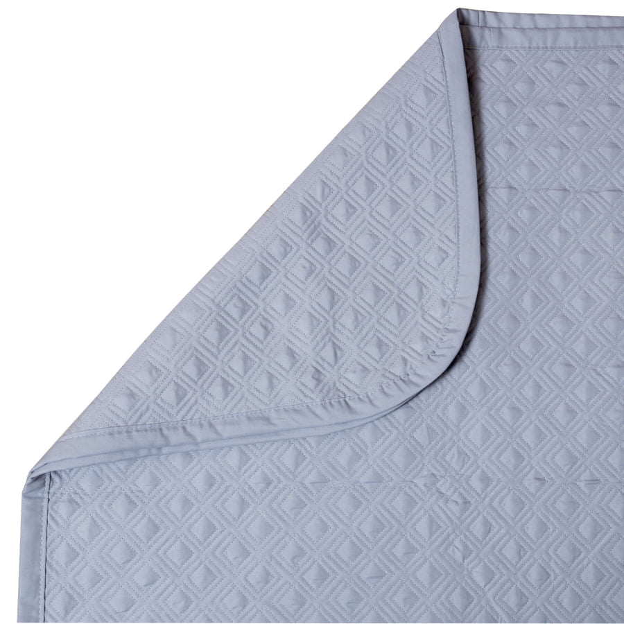 Colcha Para Berço Losango - Cinza