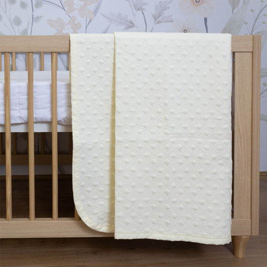 Colcha Para Berço Losango - Cru