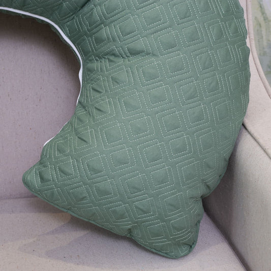 Almofada de Amamentação Losango - Verde Seco