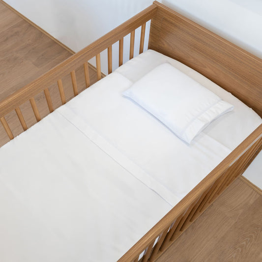 Lençol de Berço Corrente 3 Peças - Branco