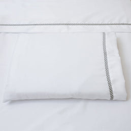 Lençol de Berço Corrente 3 Peças - Cinza