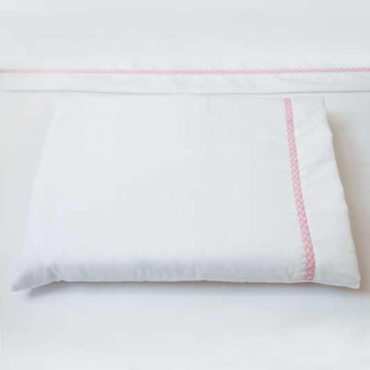 Lençol de Berço Corrente 3 Peças - Rosa Chá