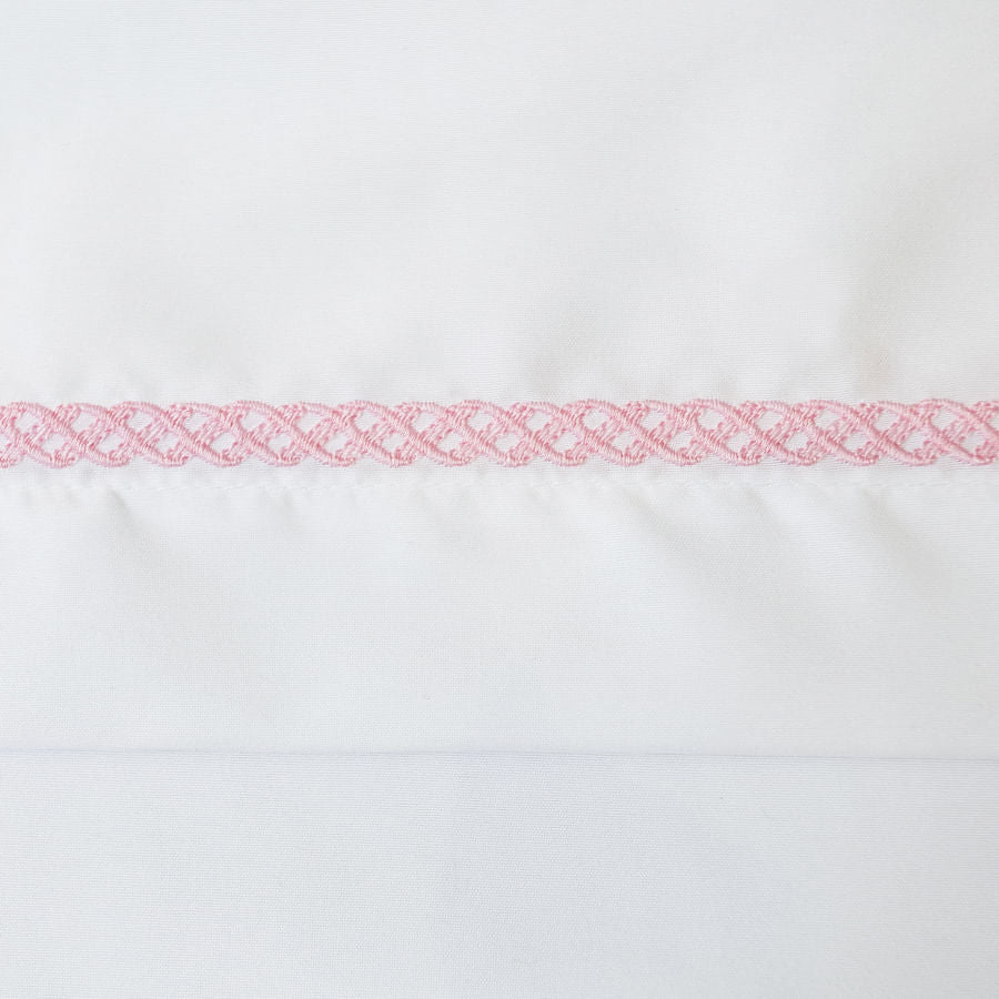 Lençol de Berço Corrente 3 Peças - Rosa Chá