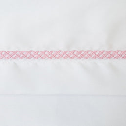 Lençol de Berço Corrente 3 Peças - Rosa Chá