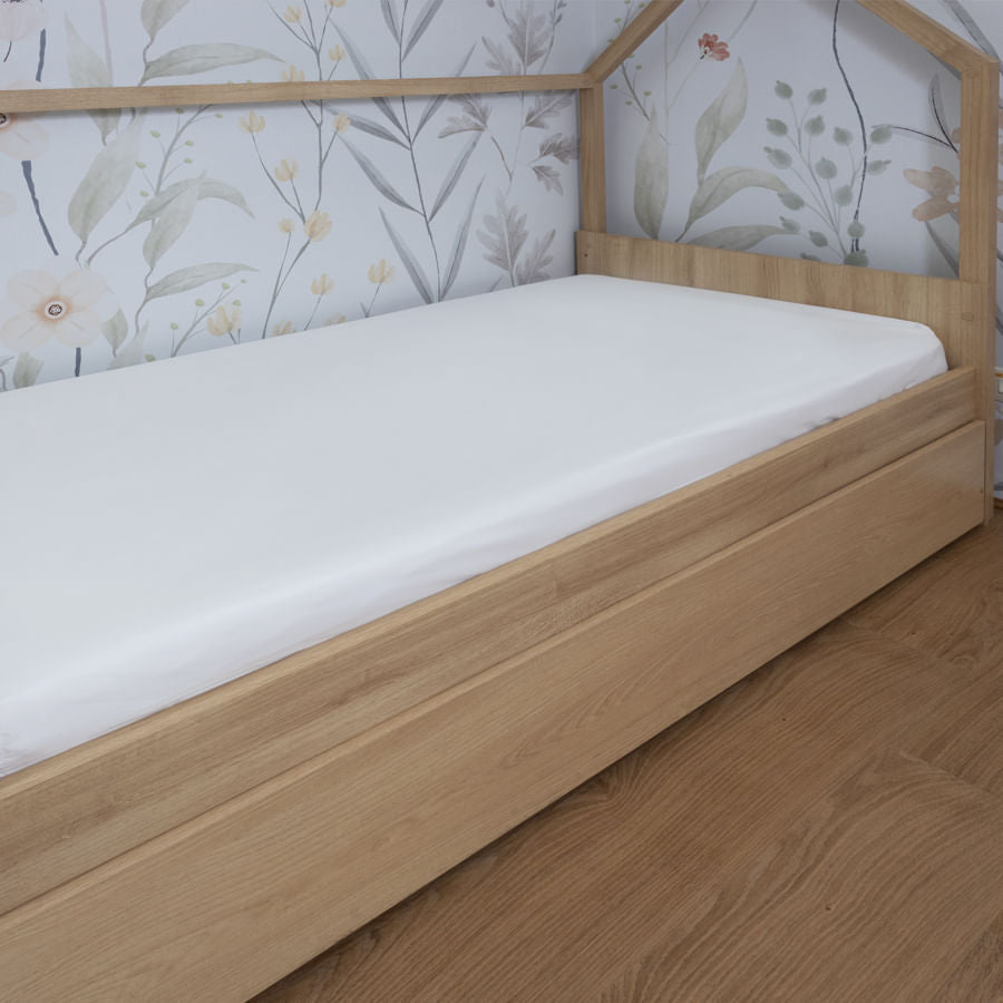 Lençol de Solteiro Corrente 3 Peças - Cinza